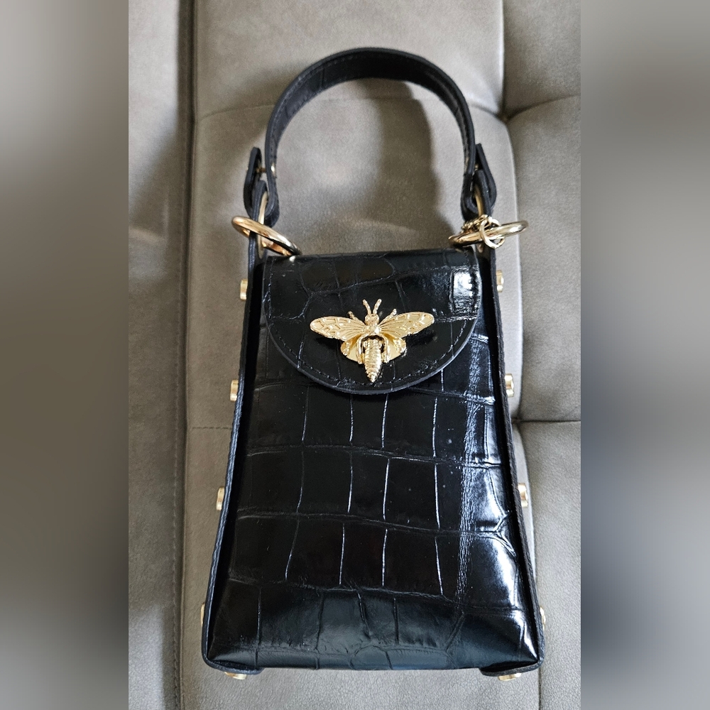 Persamen New York Black leather crossbody